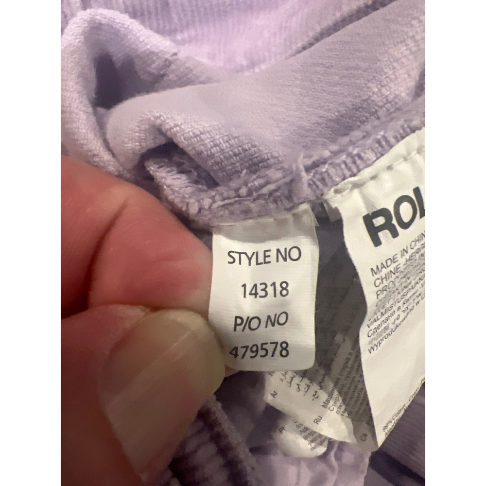 Rollas Eastcoast Flare Corduroy High Rise Pants Lavender Purple 24 14318 - Picture 8 of 8